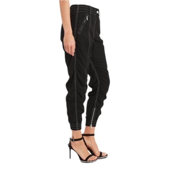 Derek Lam 10 Crosby - NWT Contrast Stitching Utility Joggers Trousers Sz 8 - Picture 3 of 12